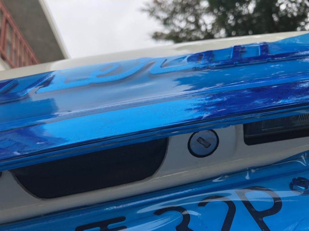 マセラティクワトロポルテのトランクインロック